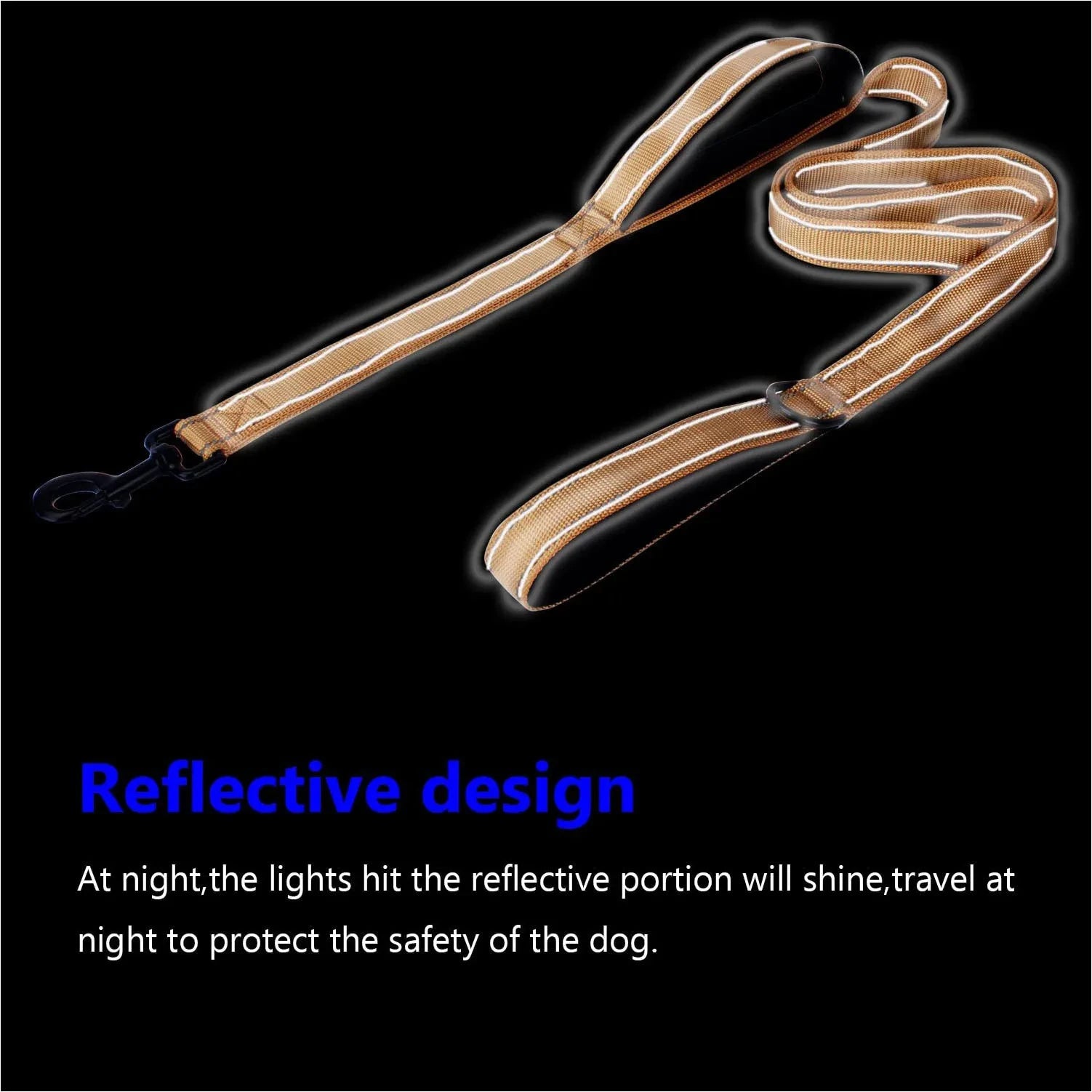 Dog Leash – Dual Handle Reflective Control