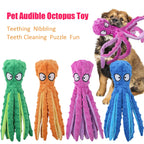 Octopus Non-Stuffed Plush Toy – Teething for Small & Medium Dogs