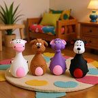 Squeaky Latex Animal Toys - Fetch & Chew for Small & Medium Dogs
