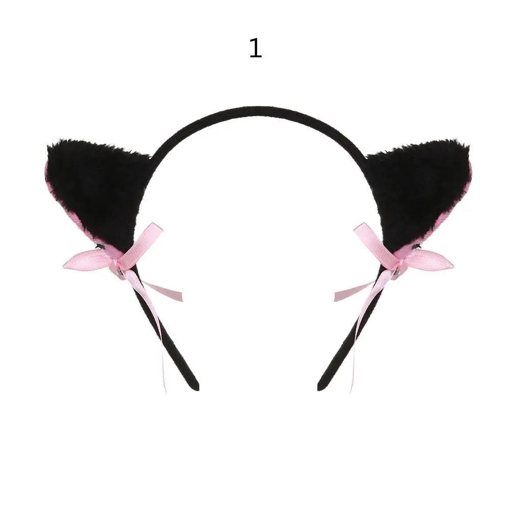 Plush Animal Ears Headband – Cosplay & Party Accessory