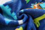 Winter Fleece Dog Pajamas – Cozy Polyester Jumpsuit XS-4XL Blue