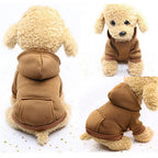 Dog Hooded Sweatshirt – Warm Winter Coat for Small Dogs