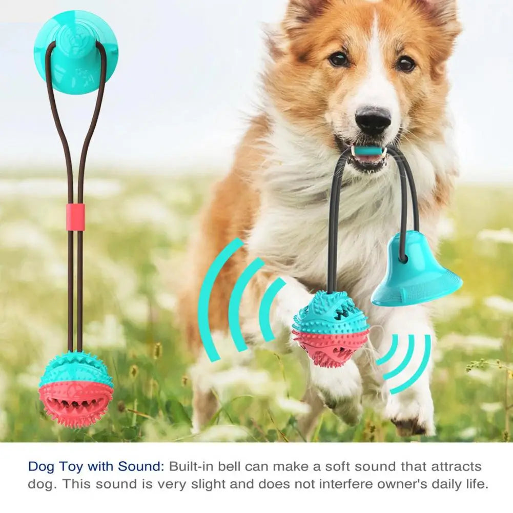 Dog Chew Toys for Aggressive Chewers – Suction Cup, Treat Ball & Dental Care