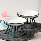 Elevated Dog Bowl Stand – Nordic Style Raised Iron Feeder (Bowl Not Included)