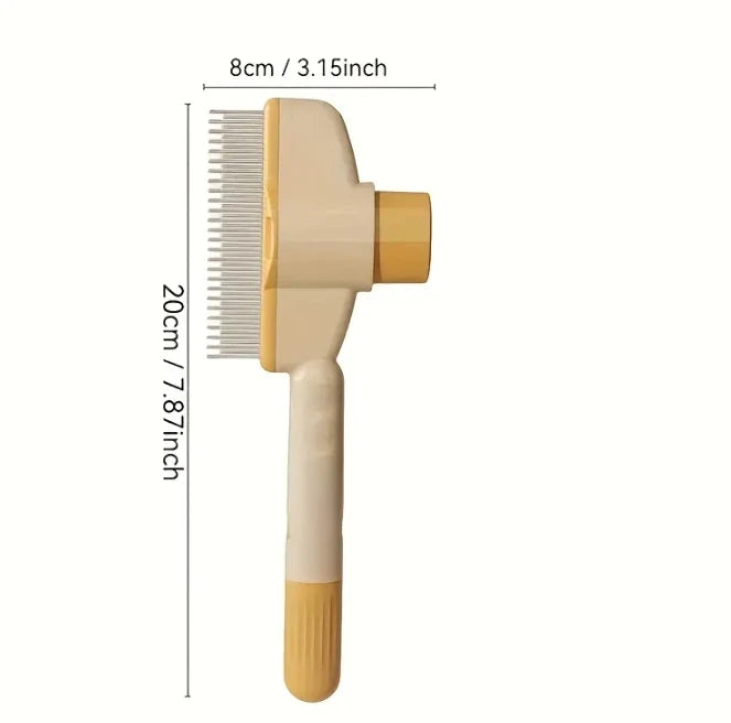 Dog Hair Knot Comb – Self Cleaning Floating Hair Removal Grooming Brush for Dogs