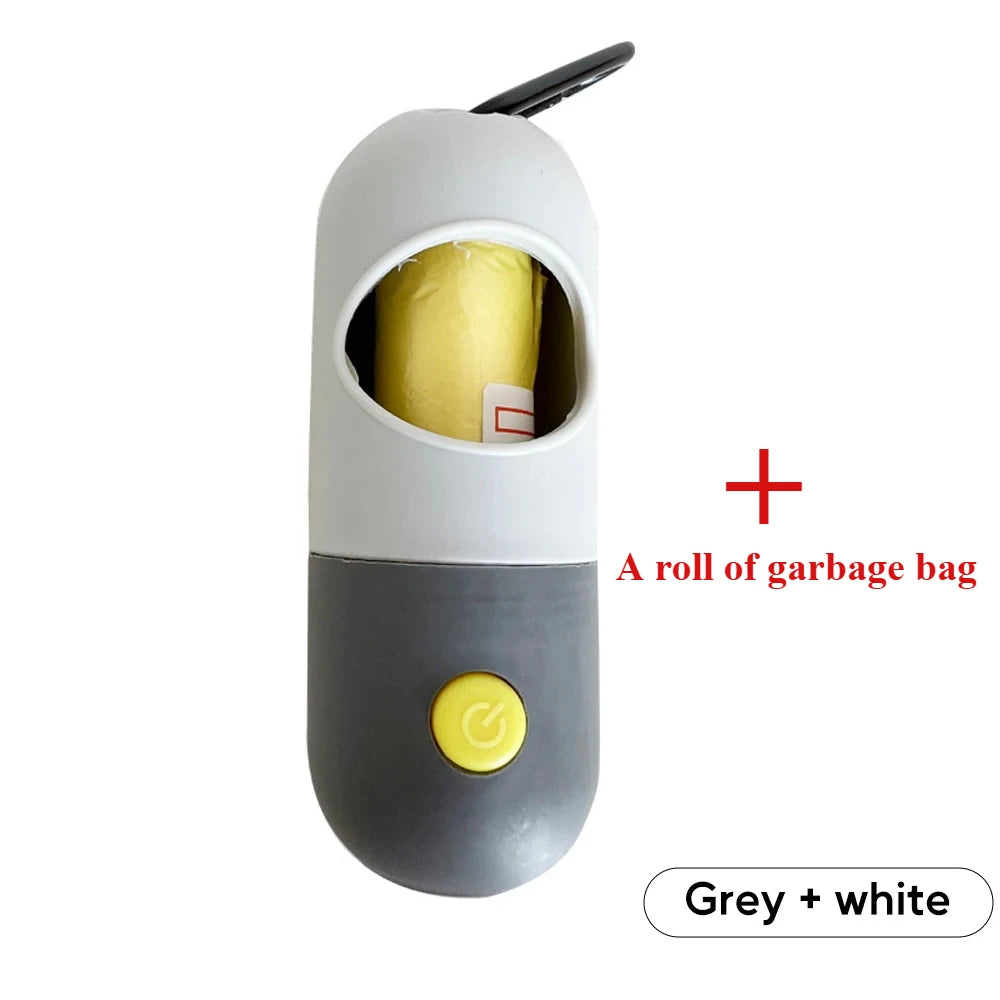 Dog Poop Bag Dispenser – LED Light Portable Holder