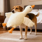 50cm Soft Goose Plush Dog Toy – Calming Anxiety Relief