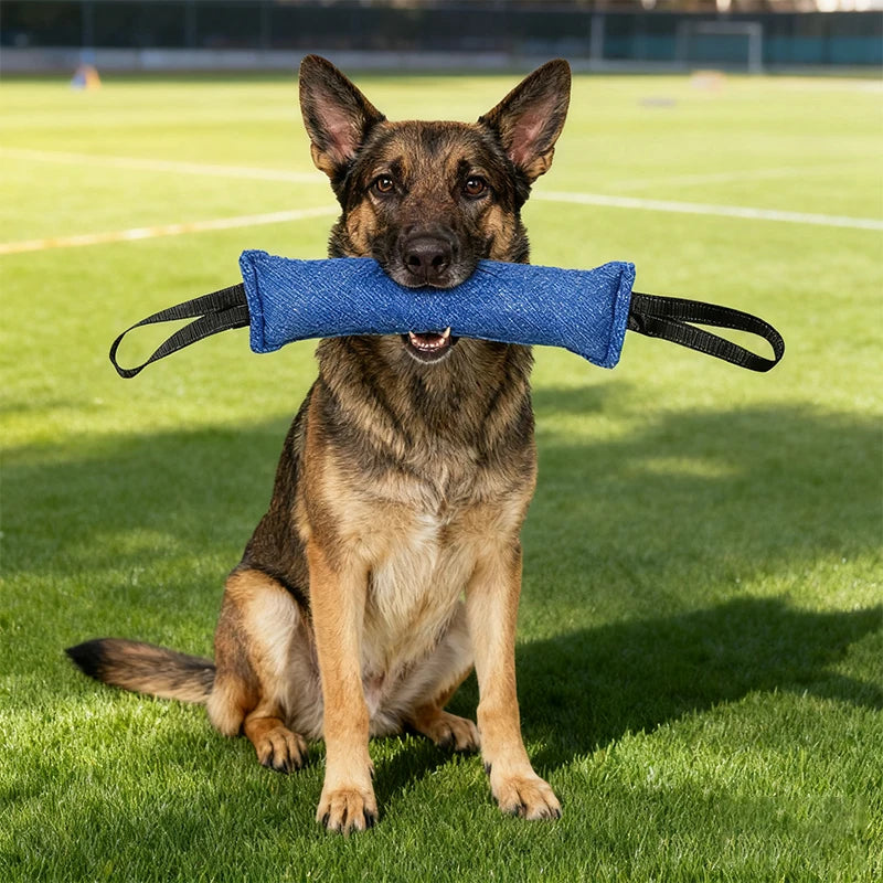 Jute Bite Pillow Tug Toy for Dog Training