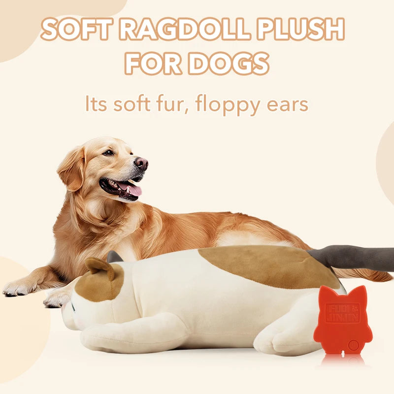 Heartbeat Plush Dog Toy Pillow – Anxiety Relief Comfort Companion