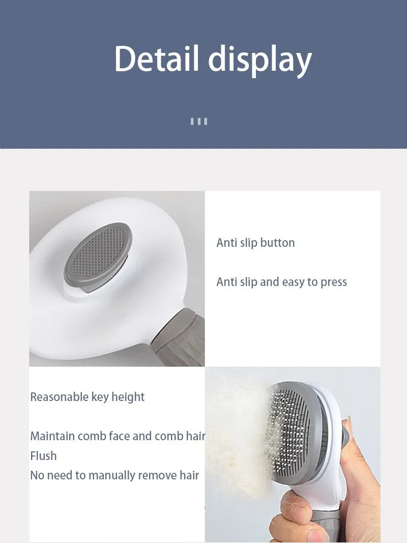 Dog Hair Brush & Pet Hair Remover – Slicker Comb for Dogs and Puppies