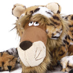 Cheetah Plush Dog Toy with Heartbeat – Calming Sleep Aid
