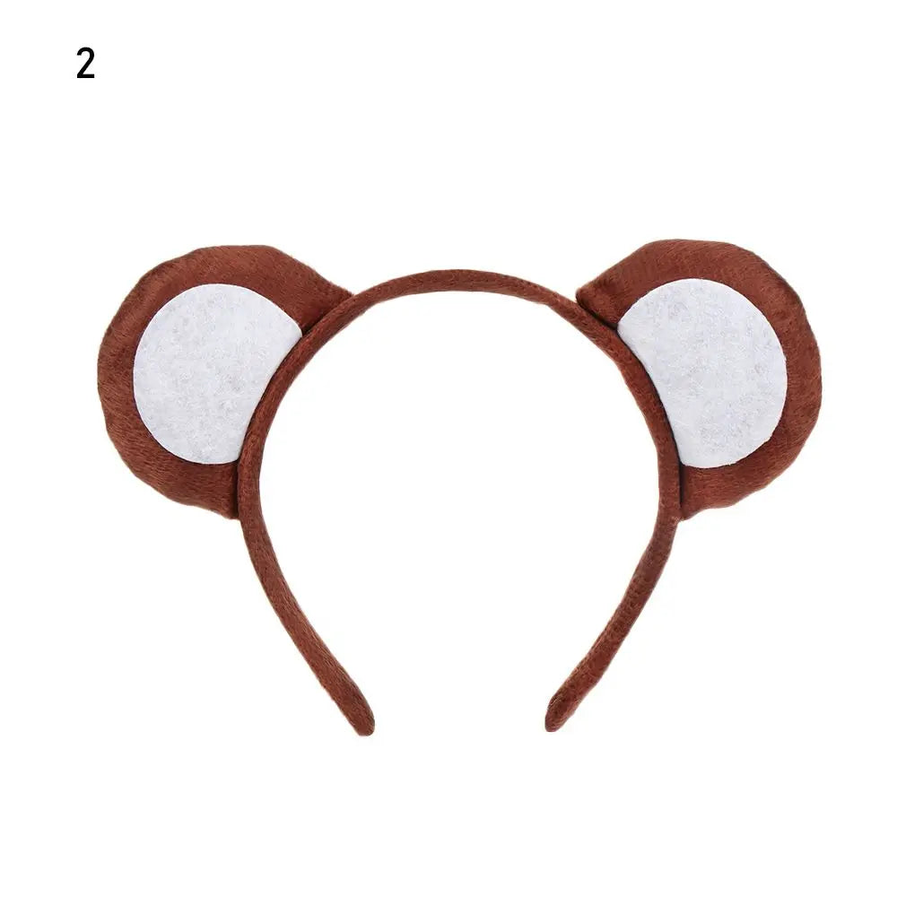 Plush Animal Ears Headband – Cosplay & Party Accessory