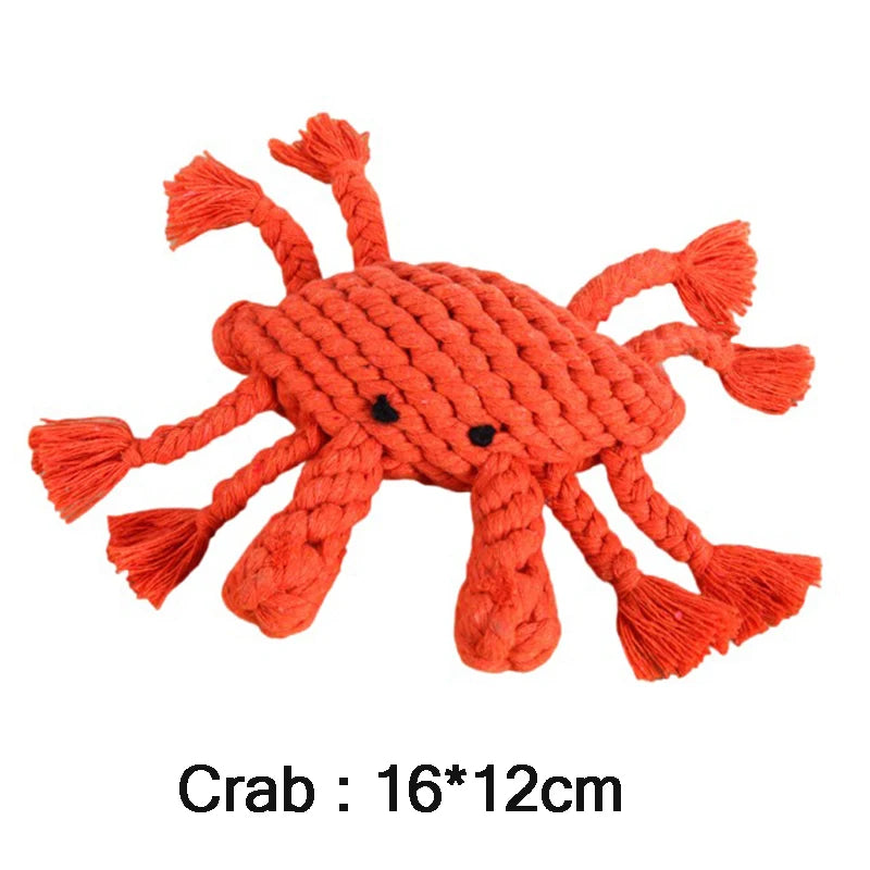 Cartoon Animal Rope Toy – Teeth Cleaning for Dogs