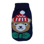 Warm Knitted Dog Sweater Coat – Colorful Winter Pullover