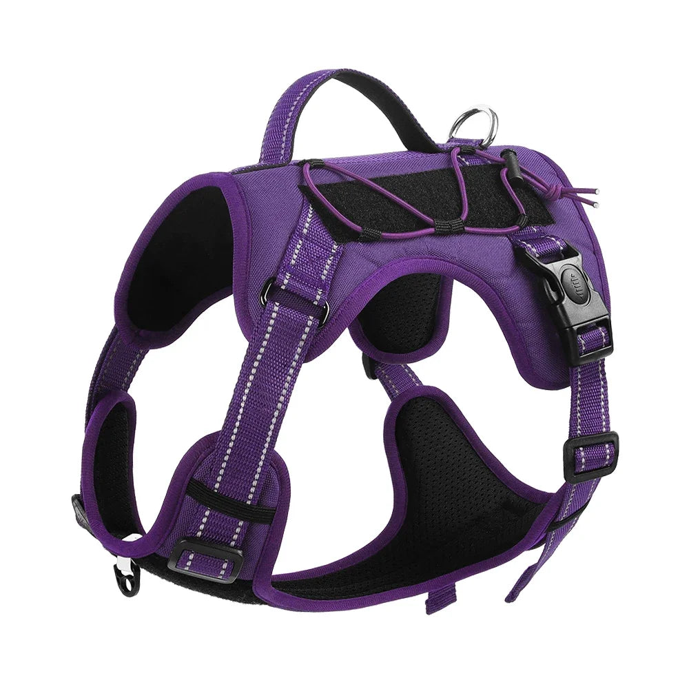No Pull Dog Harness – Reflective Adjustable Control Vest