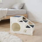 2-in-1 Foldable Dog Steps & Ramp – Non-Slip Stairs for Small Dogs, Puppies & Indoor Use