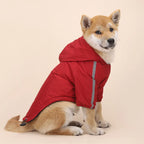 Waterproof Hooded Dog Coat – Reflective Warm Jacket