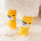 Winter Dog Knee Socks – Cotton Knit Leg Warmers for Small to Large Dogs