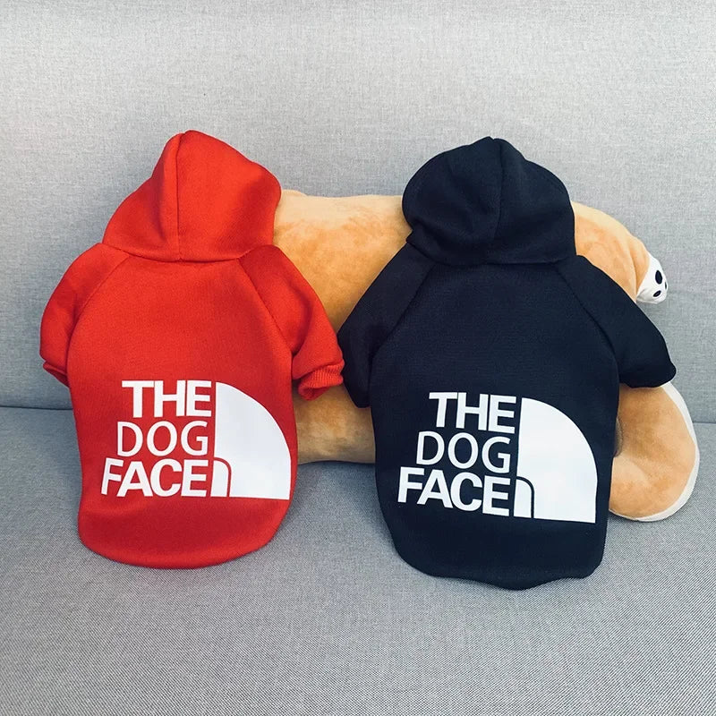 PawPattern XL Dog Hoodie | Black Polyester Winter Jacket for Large Dogs