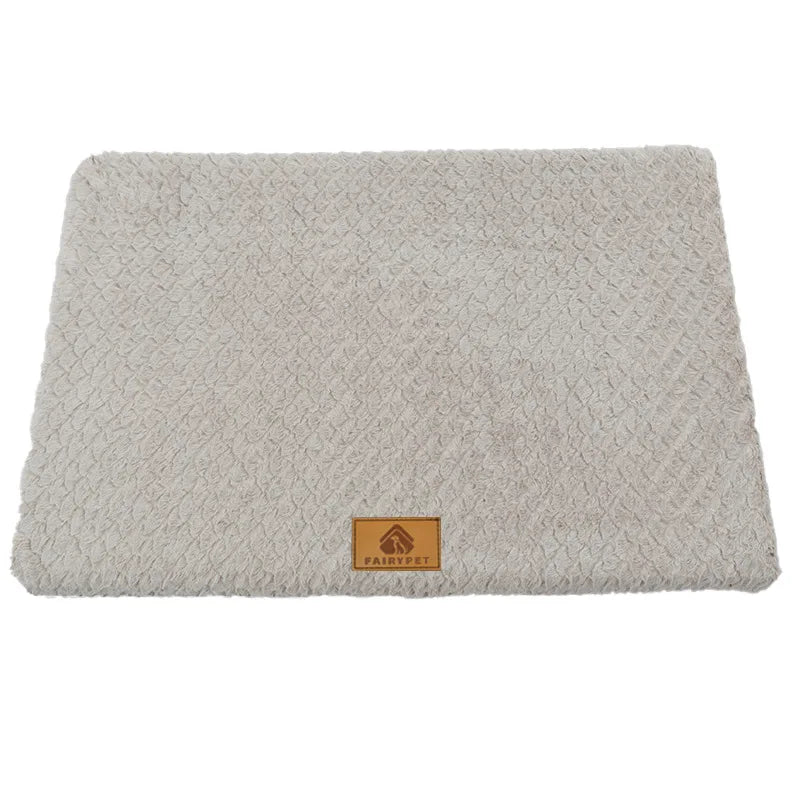 3D Foam Orthopedic Dog Bed – Waterproof Washable Faux Fur Cover