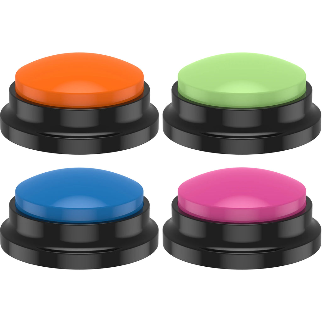 Recordable Dog Training Buttons 4/6 Pack with Light
