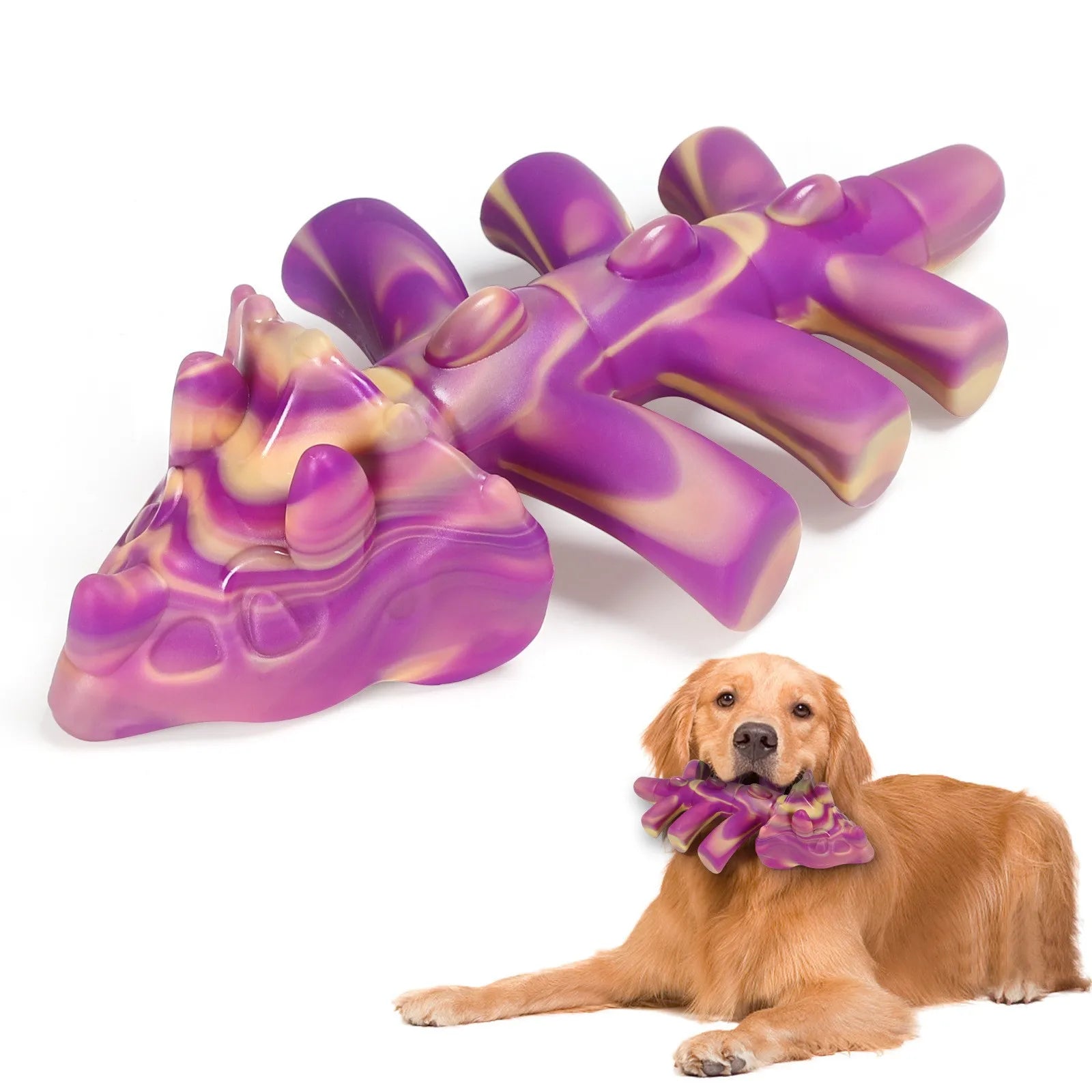 Beef Flavor Dog Chew Toy – Durable Squeaky Training Aid