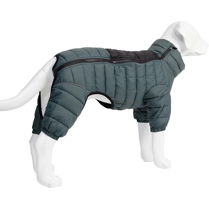 Cotton Padded Dog Coat Windproof – Warm Winter Jacket