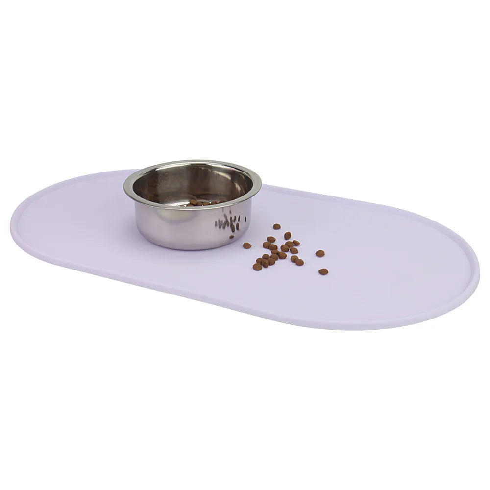 Silicone Dog Bowl Mat – Non-Slip Feeding Pad, S/L Size for Dogs, Easy to Clean