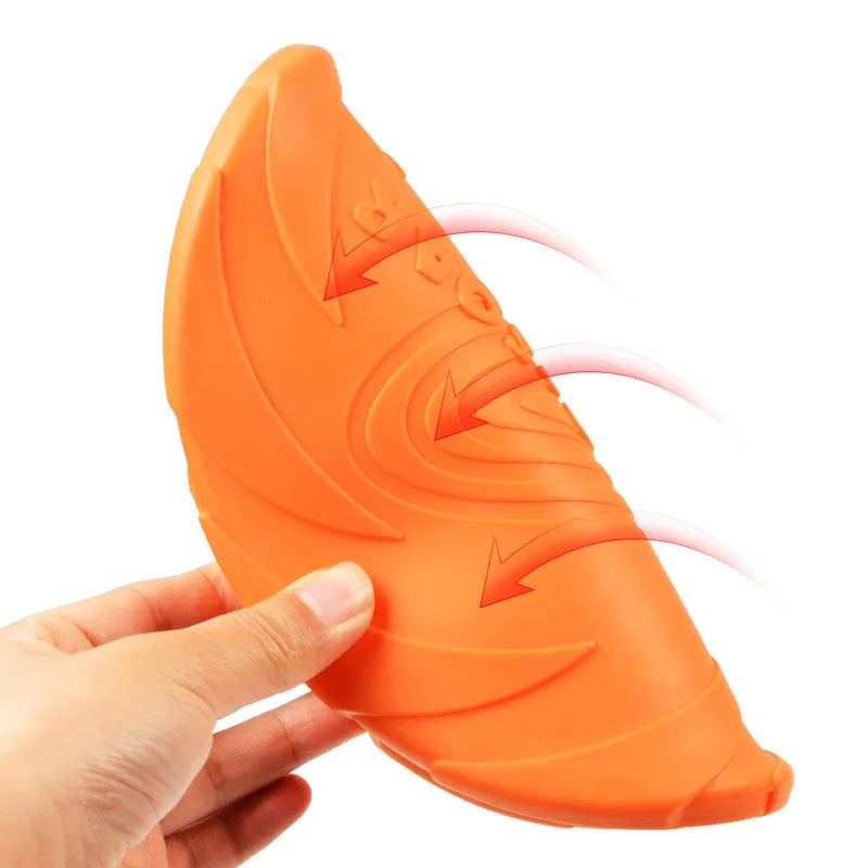 Silicone Dog Flying Disc Toy – Durable Soft Frisbee for Interactive Pet Play