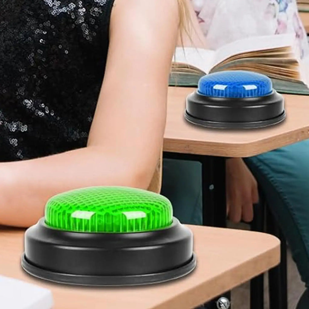 Game Buzzer 4-Pack with Lights – Quick Answer Buttons