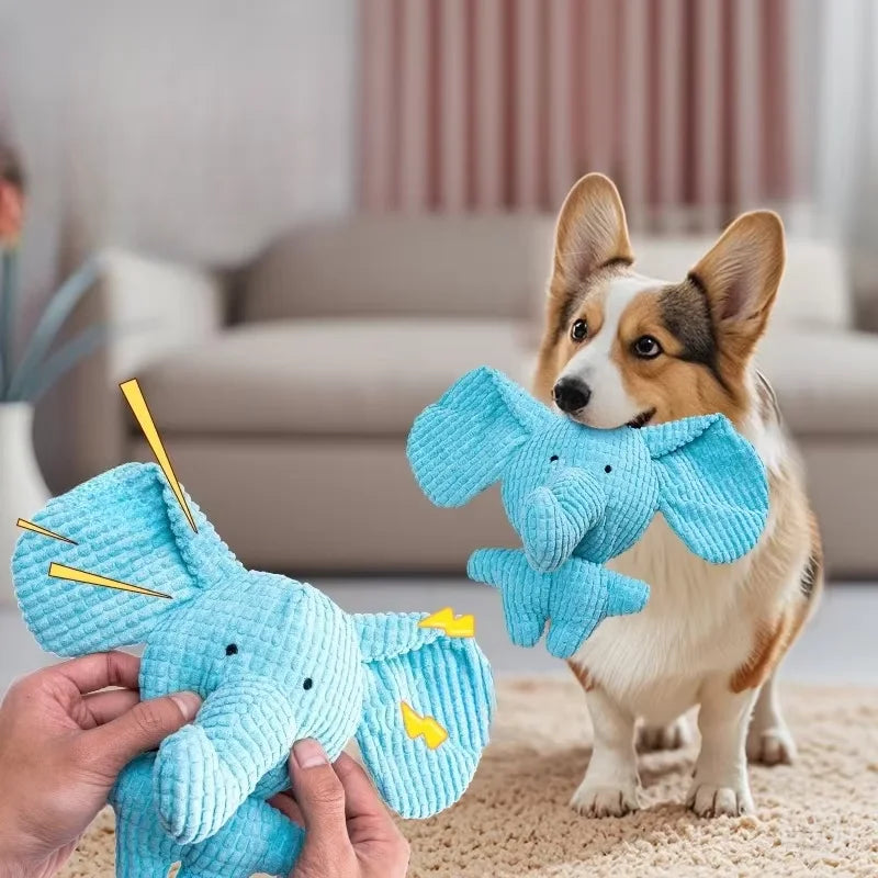 Plush Squeaky Cow Dog Toy for Small & Medium Pets