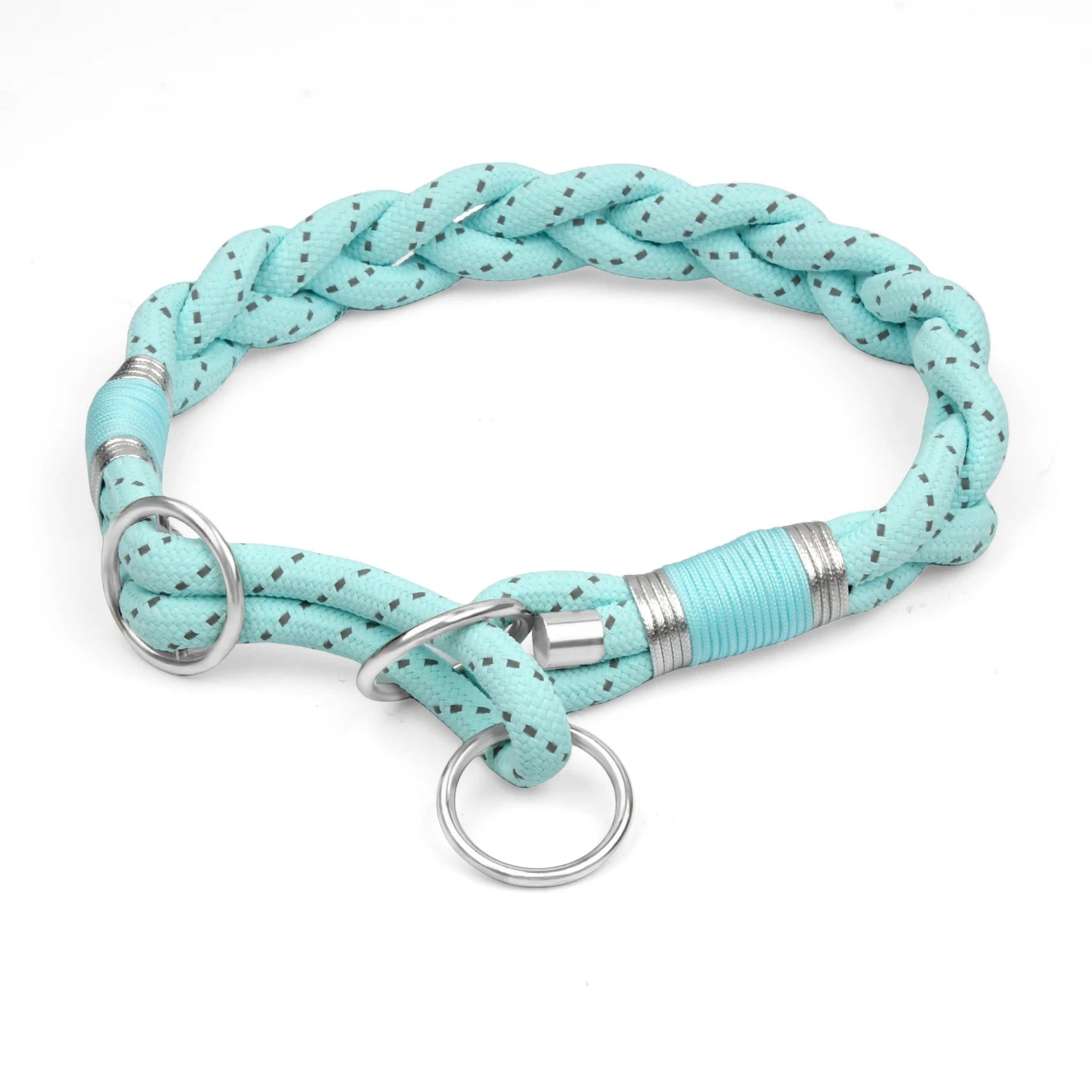 Reflective Braided Dog Collar – Strong Twisted Training Collar