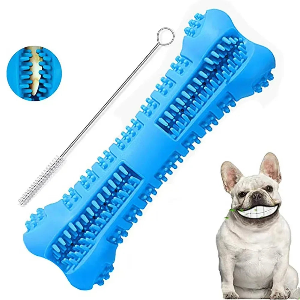 Soft Rubber Dog Toothbrush for Small Dogs – 360° Teeth Cleaning