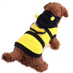 Bee-Themed Dog Hoodie Fleece – All Seasons Warm Pullover XP0073