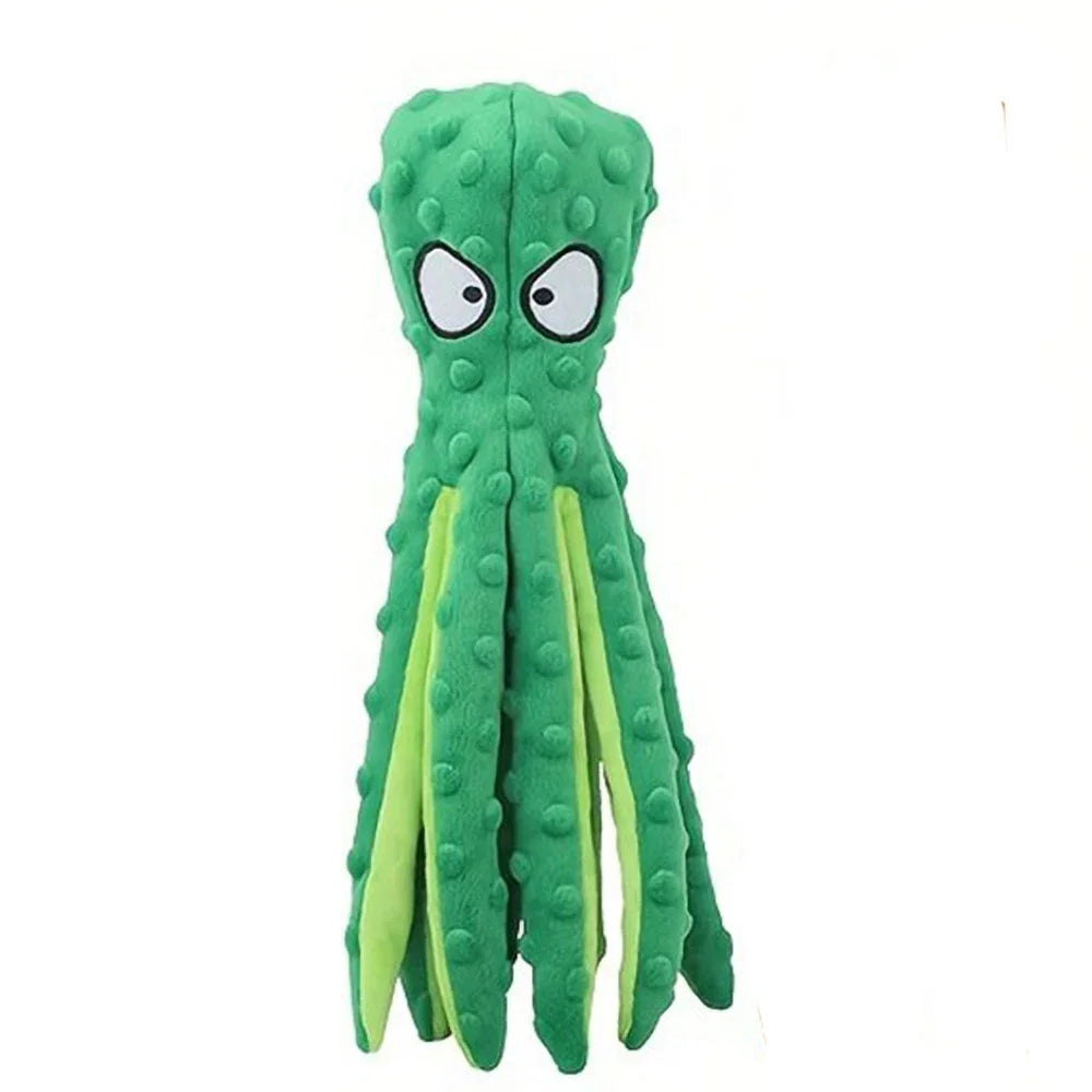 Octopus Non-Stuffed Plush Toy – Teething for Small & Medium Dogs