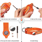 Dog Airtag Collar – Reflective Anti-Lost Tracker Collar