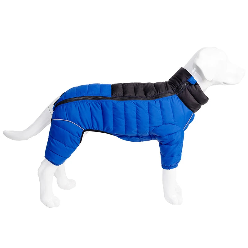 Cotton Padded Dog Coat Windproof – Warm Winter Jacket