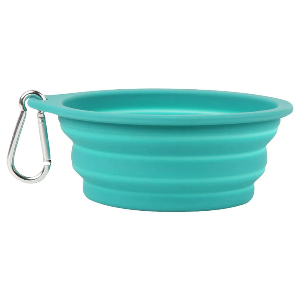 Collapsible Silicone Dog Travel Bowl – 350ml & 600ml Portable Feeder