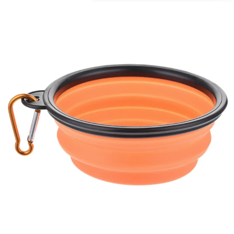 Heavy-Duty Collapsible Dog Travel Bowl – Adventure-Ready Silicone Feeder