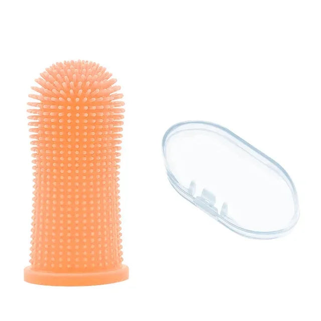 Pet Finger Toothbrush – 360° Silicone Dental Care for Dogs