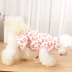 Leopard Print Dog Coat – Fleece Winter Hoodie XS-XL