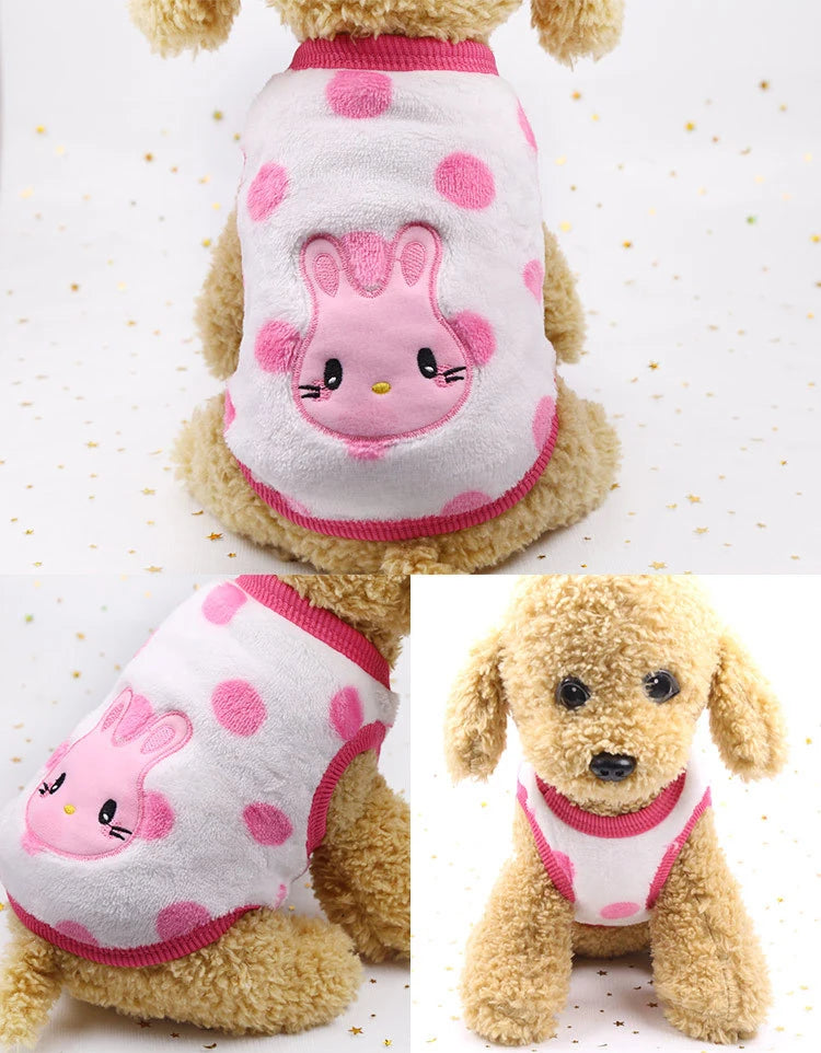 Kajipetcn Winter Fleece Dog Coat – Warm Jacket for Small & Medium Dogs