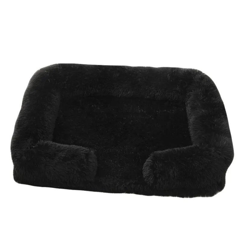 Dog Bed Plush Pet Bed – Thickened Winter Sleeping Pad, Removable Cover for Small & Large Dogs