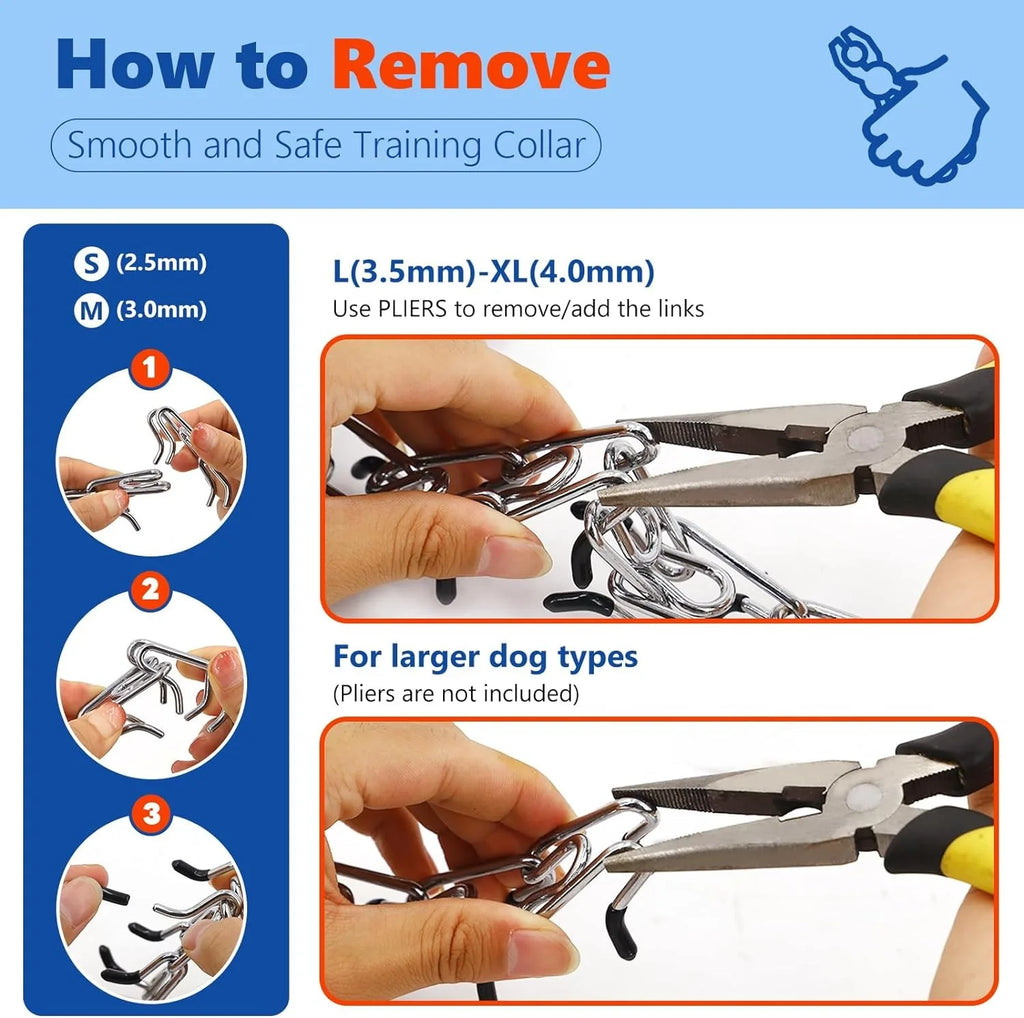 Adjustable Dog Prong Training Collar – Stainless Steel with Quick Release