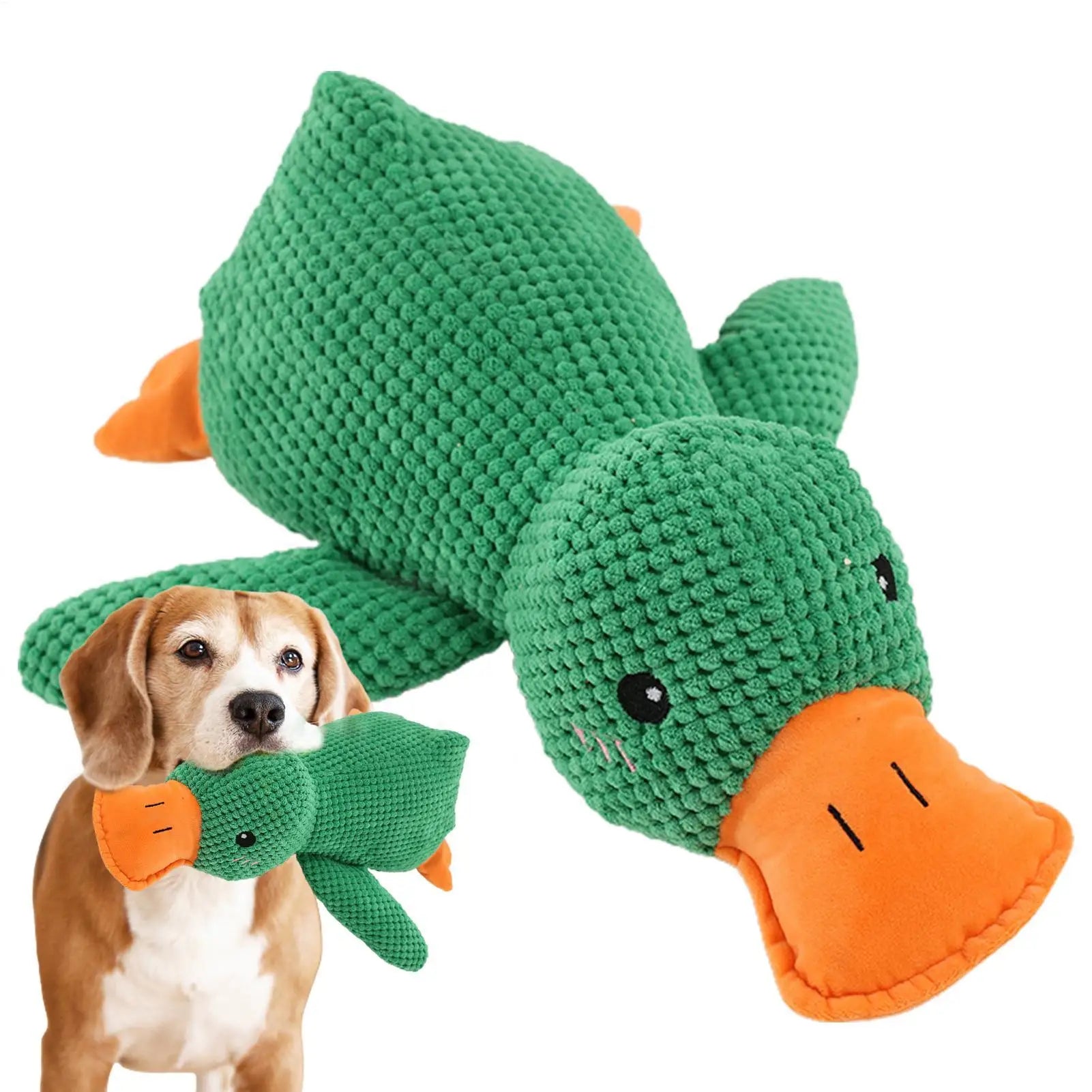Stomping Duck Plush Dog Toy – Bite Resistant Large