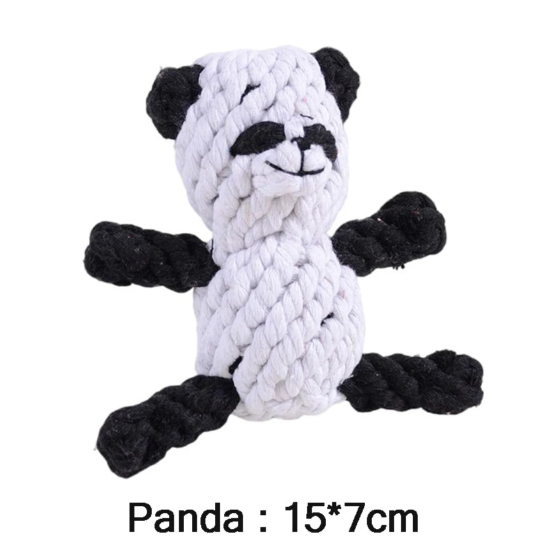 Cartoon Animal Rope Toy – Teeth Cleaning for Dogs