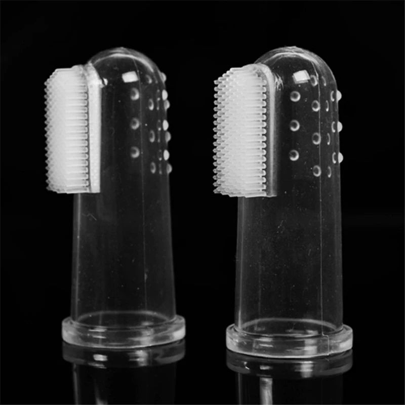 Super Soft Pet Finger Toothbrush – Silicone Dental Care for Dogs
