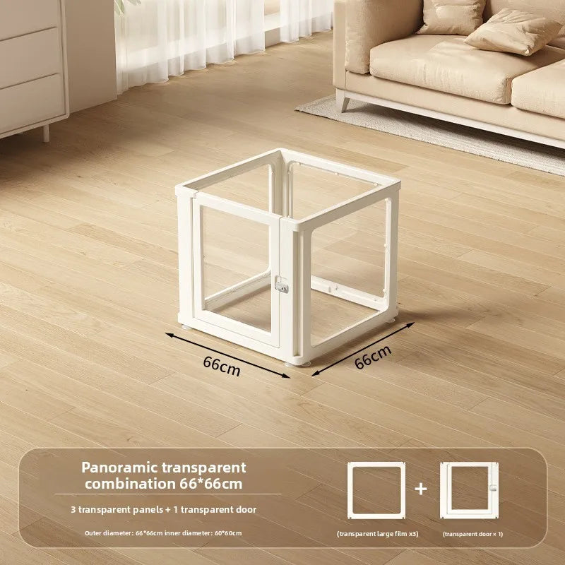 Acrylic Dog Playpen – Transparent Safety Fence