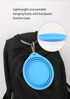 Collapsible Silicone Dog Travel Bowl – 350ml & 600ml Portable Feeder