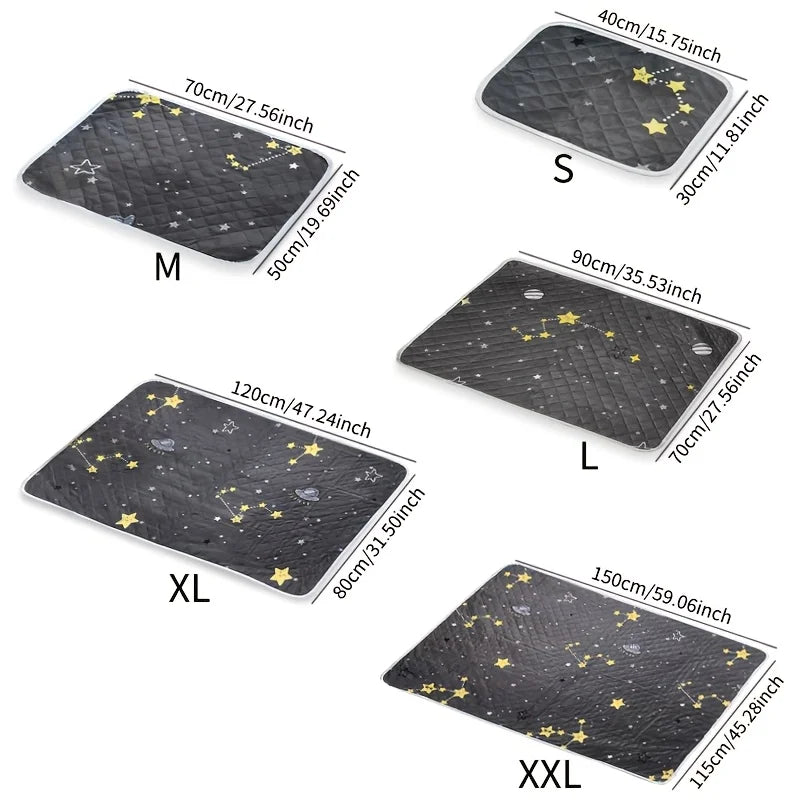 KEMORELA Reusable Dog Training Mats – 2PCS Washable Pet Toilet Pads for Floors & Car Seats